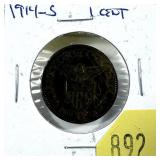 1914-S Philippines 1-cent