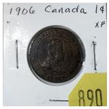 1906 Canadian penny