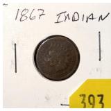 1867 Indian Head cent