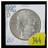 1896 Morgan dollar, BU