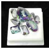 Lot, assorted cut mystic topaz, 8 pcs.,