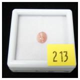 Cabochon oval 8 x 10mm rhodocrosite, 3.02 cts.