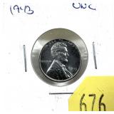 1943 Lincoln cent, Unc.