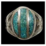 Sterling silver vintage Native American turquoise
