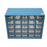 25-Drawer storage cabinet 12" W. x 9.5" H. x 6" D.