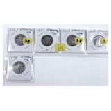 x5- Standing Liberty quarters -x5 quarters -Sold