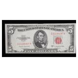 $5 red seal series of 1953B