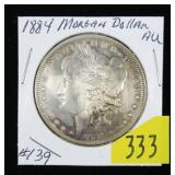 1884 Morgan dollar