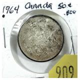 1964 Canadian half dollar