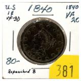1840 U.S. Large cent