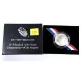 2014 Proof Baseball half dollar