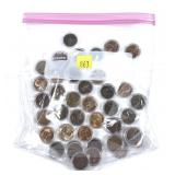 Lot, Lincoln cents, AU/BU, 42 pcs.