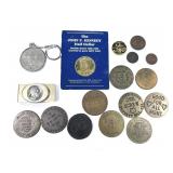 Lot, coins and tokens, 10 pcs.