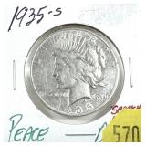 1935-S Peace dollar