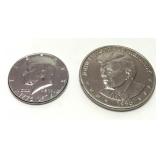 Lot, Kennedy coin and token, 2 pcs.
