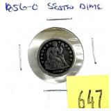 1856-O Seated Liberty dime