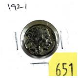1921 Buffalo nickel