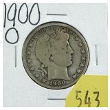 1900-O Barber half dollar