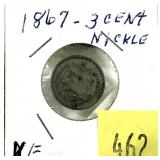1867 3-cent nickel