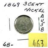 1869 3-cent nickel