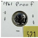 1961 Proof dime