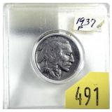 1937 Buffalo nickel