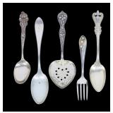 Lot, 5 Sterling pieces, 3.175 T. oz.