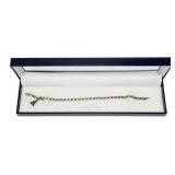 Sterling silver 7.75" rolo chain bracelet with