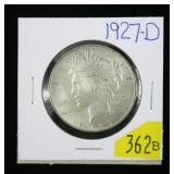1927-D Peace dollar