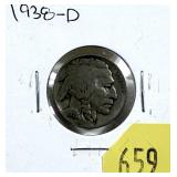 1938-D Buffalo nickel