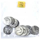 x12- Quarters, 90% silver -x12 quarters -Sold by