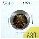 1946 Lincoln cent, Unc.