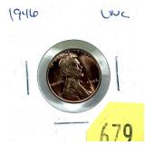 1946 Lincoln cent, Unc.