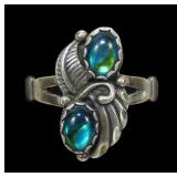 Sterling silver bezel set Southwestern design