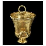 18K Yellow gold Greek krater pendant, 8.7 grams