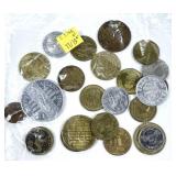 Lot, tokens, 26 pcs.