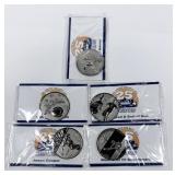 Lot, Bison tokens, 5 pcs.