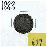 1883 Liberty nickel, n/c