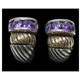 Sterling silver and 18K yellow gold lever back