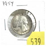 1954 Washington quarter