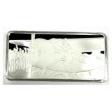 Sterling silver Amelia Earhart bar, .95 weight