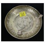 Middle East Sterling dish, 3.25 T. oz.