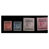 Great Britain Offices Morocco 35a, 38, 43b, 44b