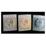 Cyprus 56-58, CV $147
