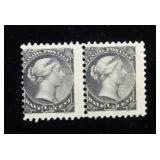 Canada 34 pair MH, has some type of printing on