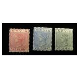 Nevis 22(HR), 25, 27(HR) all MH, CV $175