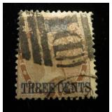 Straits Settlements 3 used, CV $100