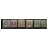 Straits Settlements 117 used, 118-122 MH, CV $250