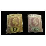 Straits Settlements 98, 99 MH, CV $49