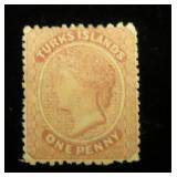 Turks Island 5 M NG, CV $62